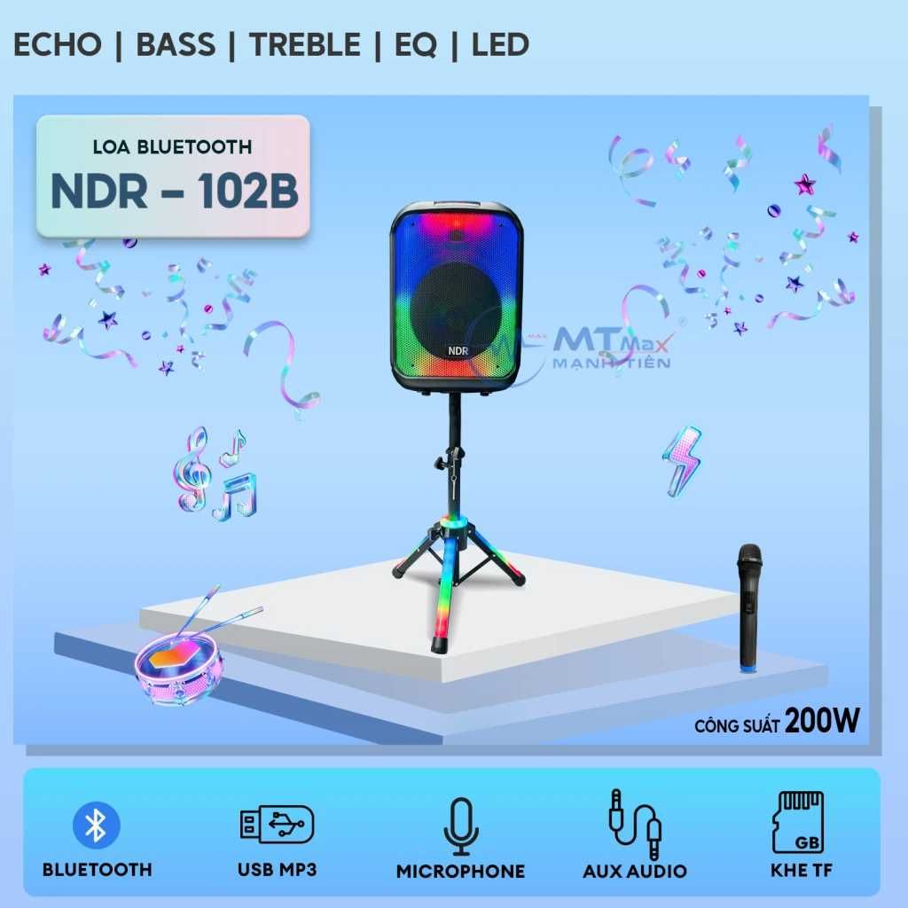 Bluetooh Karaoke Speaker NDR 102B