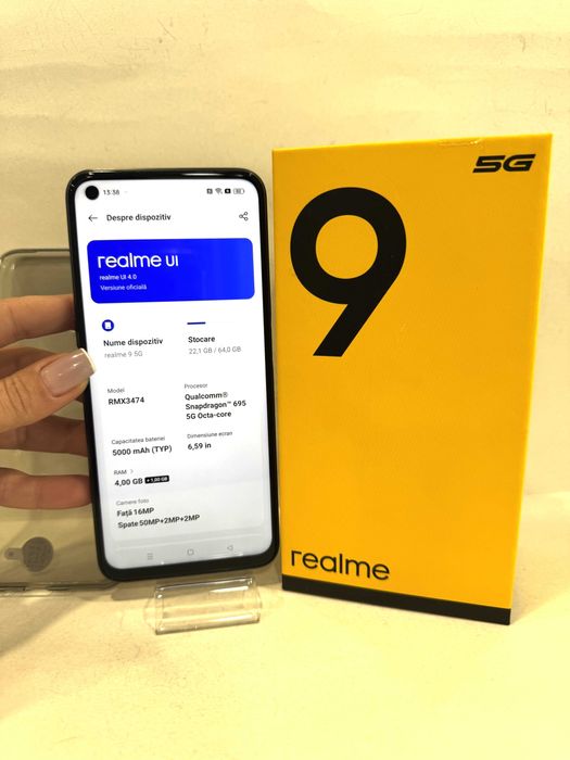Realme 9 5G, 64GB/4GB RAM, Meteor Black!