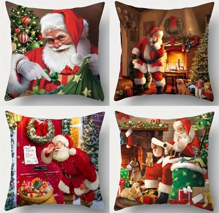 Декоративные подушки новогодние