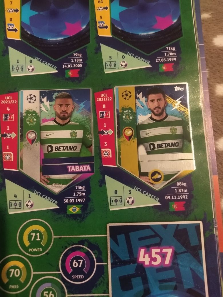 VAND URGENT!Catalog fotbaliști Topps 2023 UEFA champions league