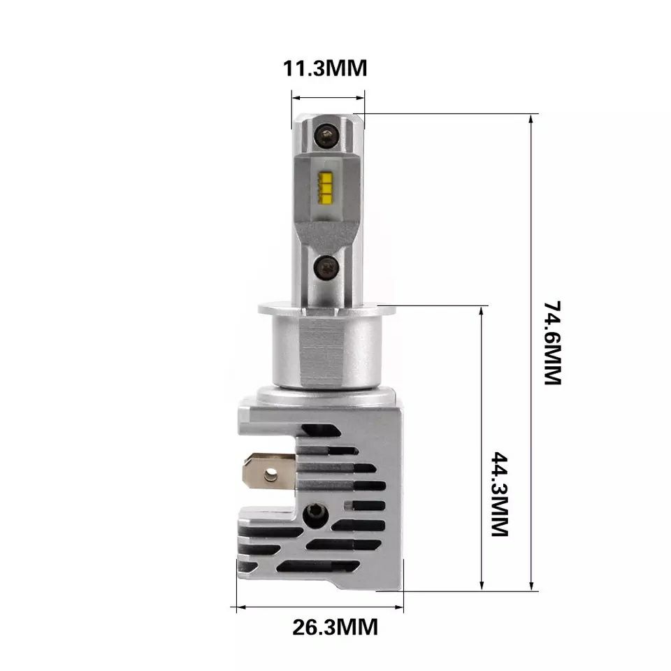 Set Două Becuri Led Zes (12000Lm/55W/6500K) H1,H3,H4,H7,H8,H9,H11,H16