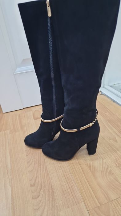 Сапоги зимние, натуральная замша 35 размер