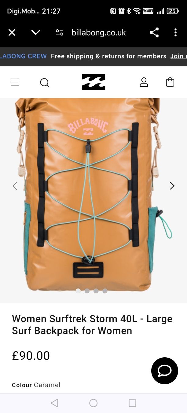 BILLABONG Surftrek Storm 40 L, geanta surf  backpack femei.