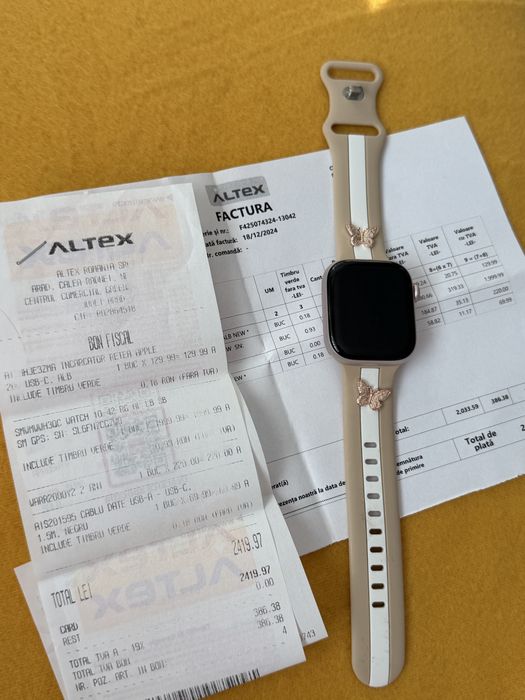 Apple watch S10,42 mm Rose gold,