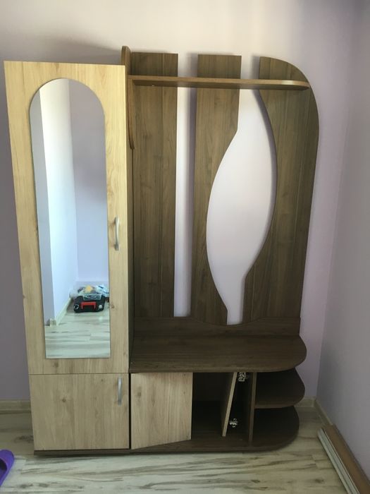 Портманто с огледало и закачалка