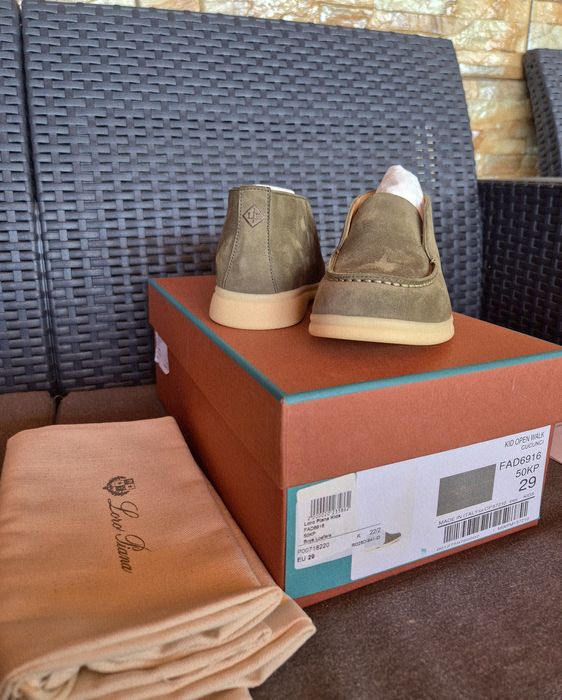 Pantofi Loro Piana Kid Open Walk (mărimea 29)