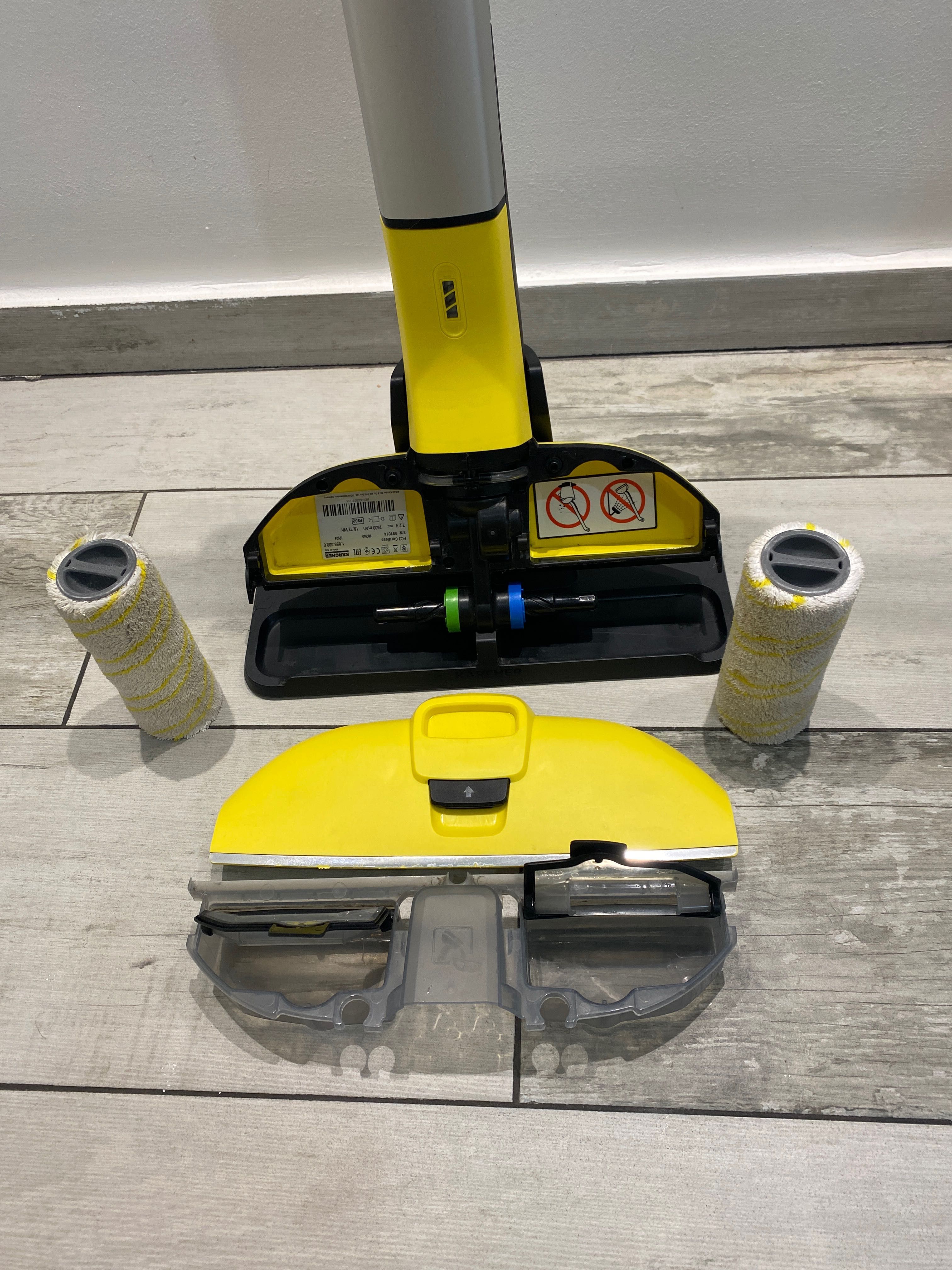 Mop electric Karcher FC 3 Cordless, Li-Ion 7.2V, 500 rpm,