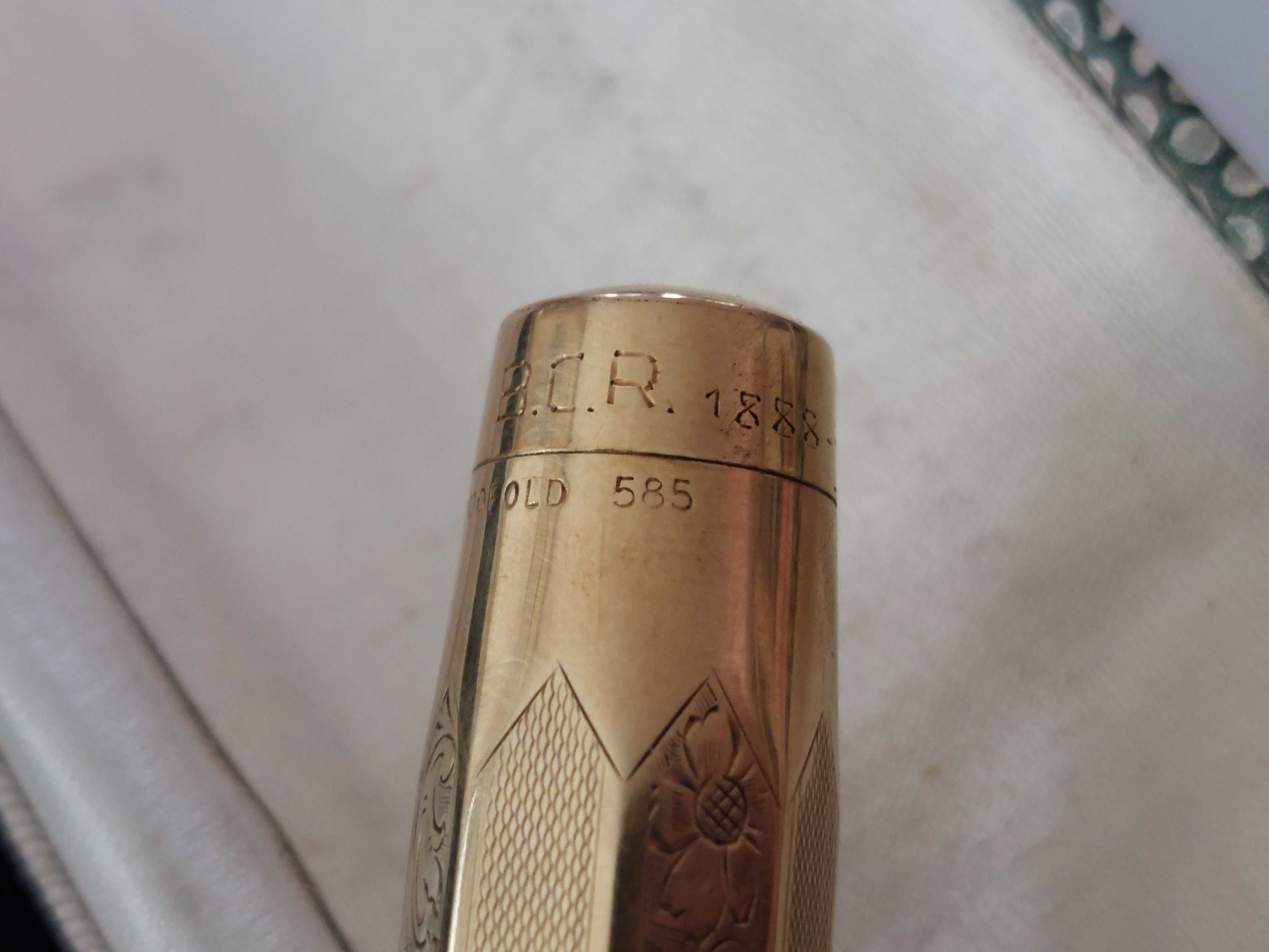 RRR-Златна 14к писалка PARKER(Паркер)солидно злато 14 к