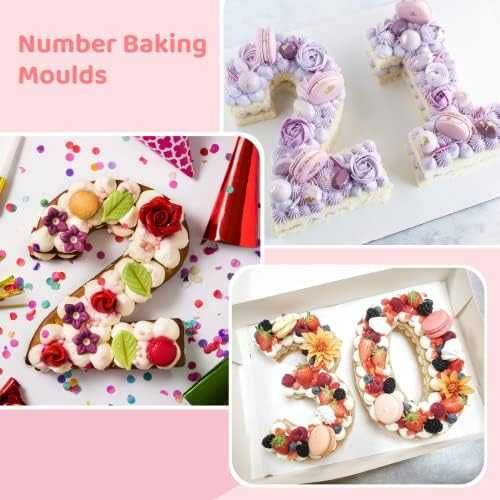 Нов комплект форми за печене торта числа рожден ден сватба годишнина