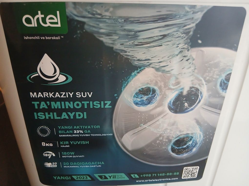 Artel Kir moshina 8kg.