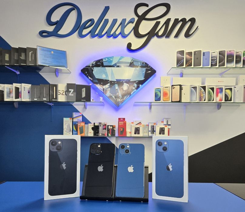 Iphone 13 / Black/Blue / DeluxGSM