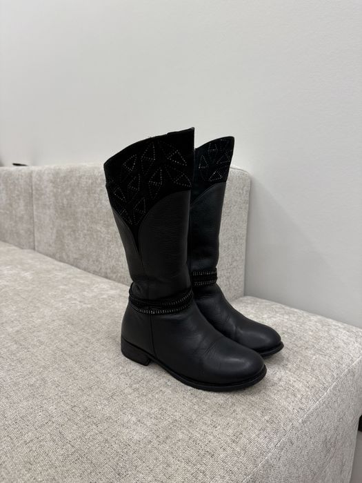 Зимние сапоги  Tiflani кожа 33 р.