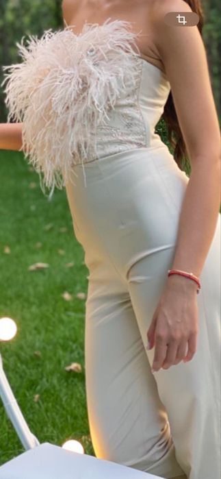 Гащеризон с естествен пух и камъни