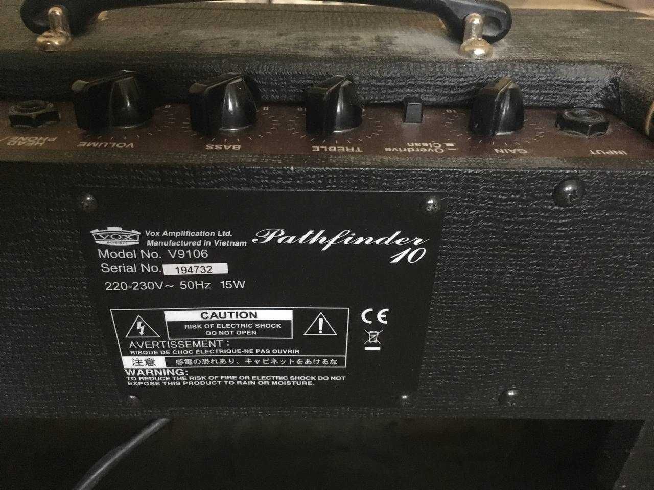 Комбоусилитель Vox pathfinder 10 Гитарный