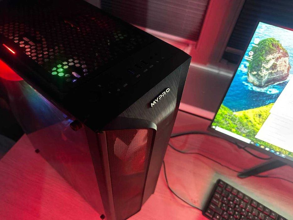 Игровой кейс 10 поколения / Core i5 10400f + 16gb ddr4 + rx 580 8gb