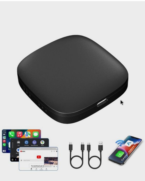 Ai Box Безжичен адаптер Carplay и Android Auto 3 в 1