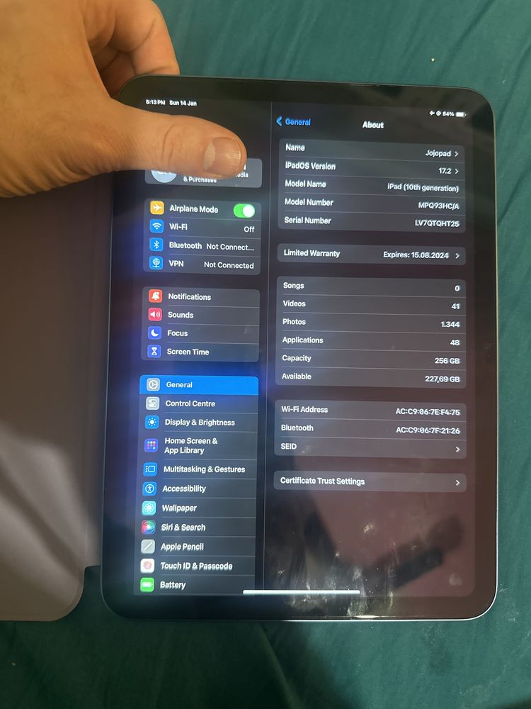 Ipad 10th gen - , 256 gb