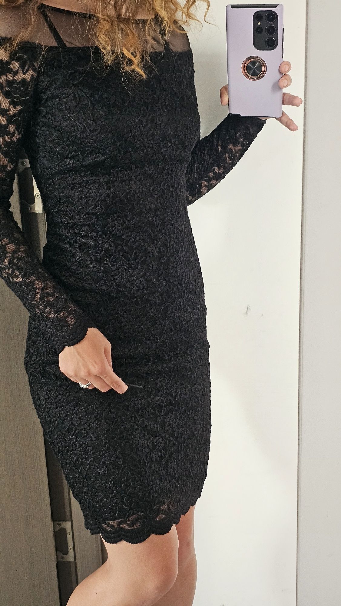 Rochie neagra din dantela