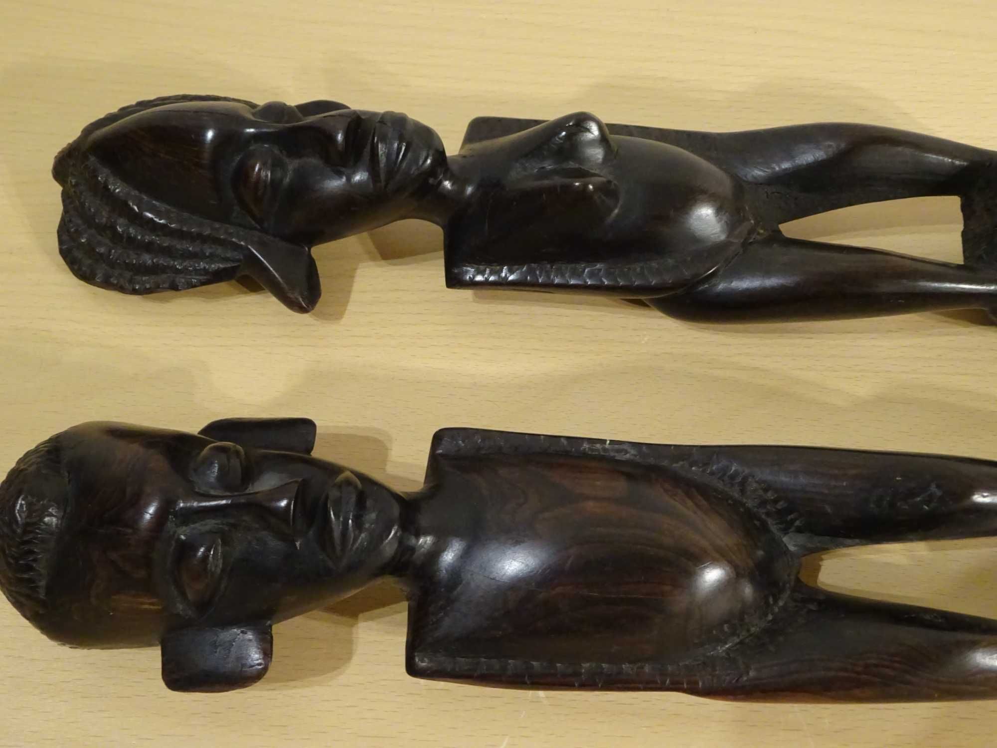 Statuete africane vechi ‘Cuplu’| lemn de abanos sculptat