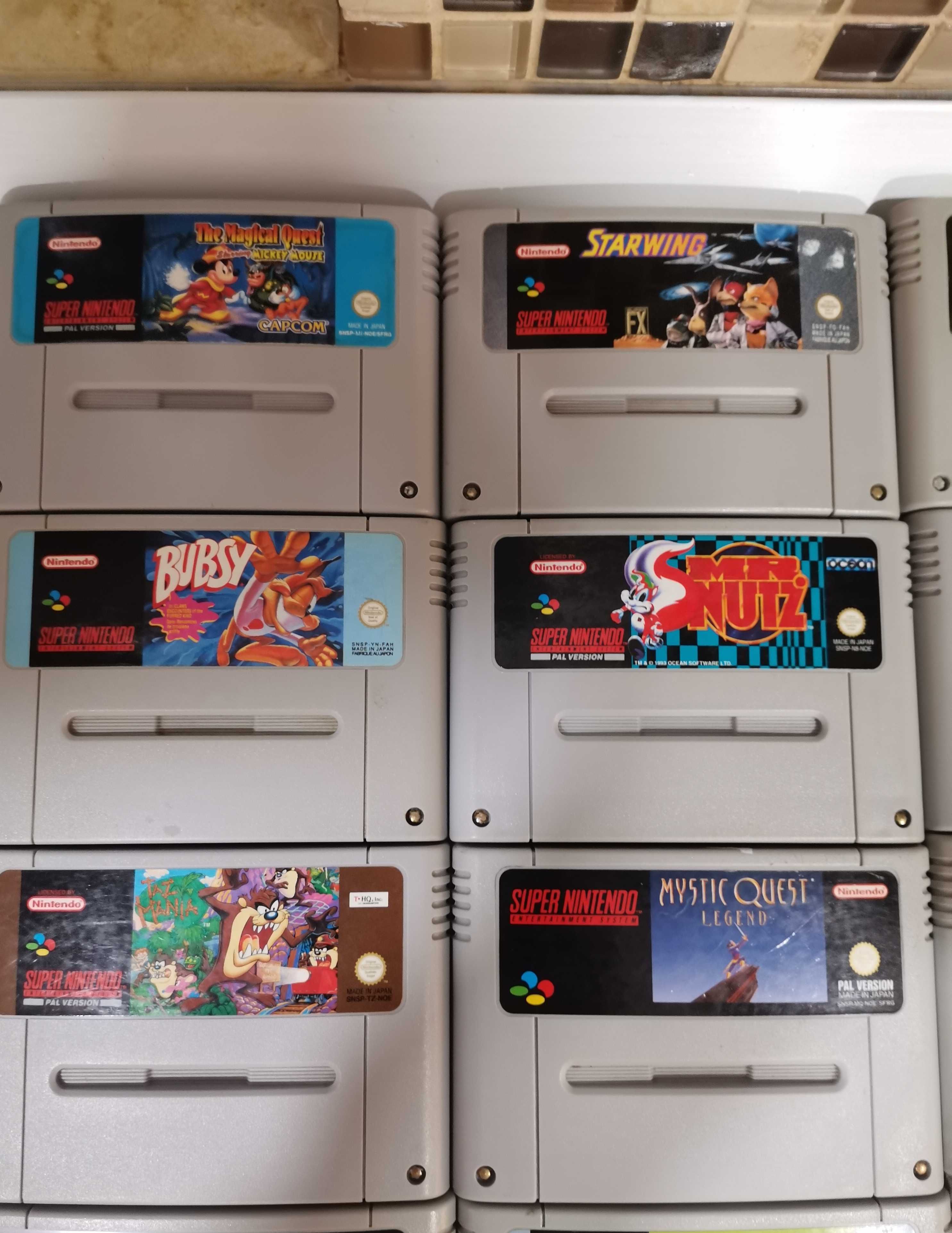 Vând jocuri Originale super Nintendo snes