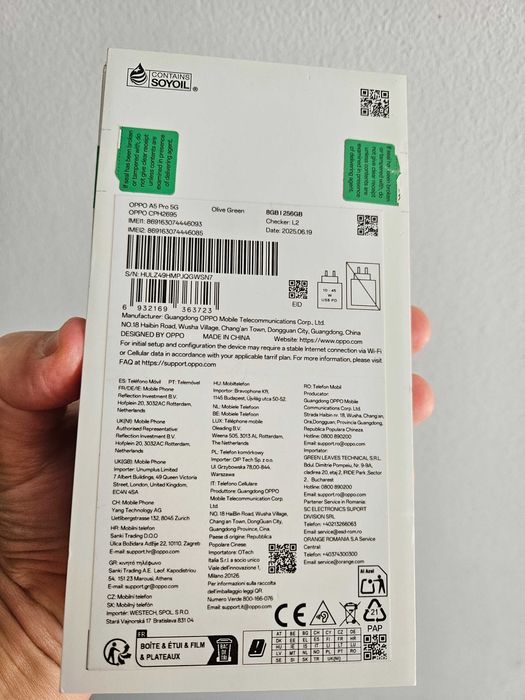 Oppo A5 Pro, 256gb, nou la cutie, Garantie 30 zile.