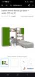 Camera tineret Alessia, gri beton + verde, 273 cm