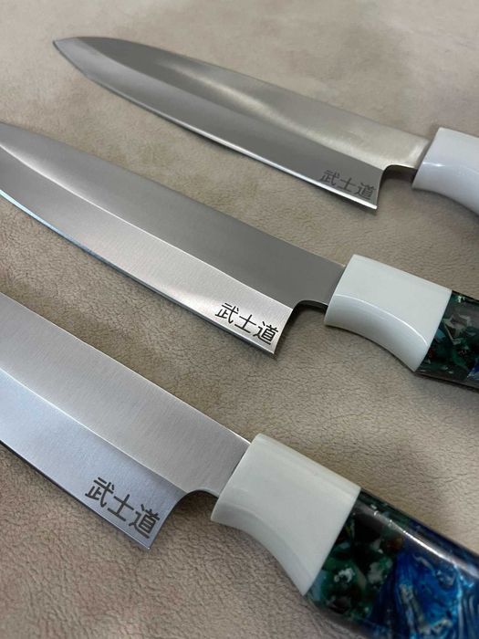 Cuțite japoneze Gyuto oțel D2 rasina 33 cm 59 60 HRC