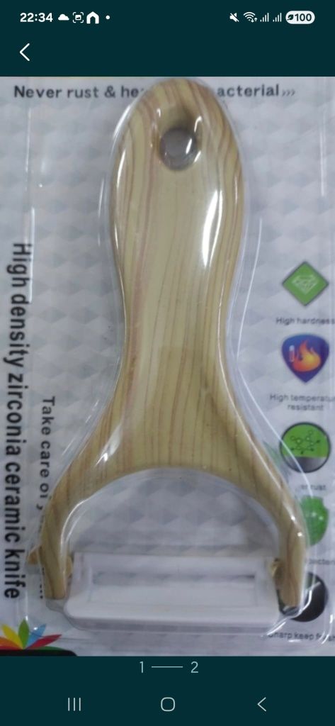 Curatator ceramic pt legume, cartofi, castraveți, kiwi.