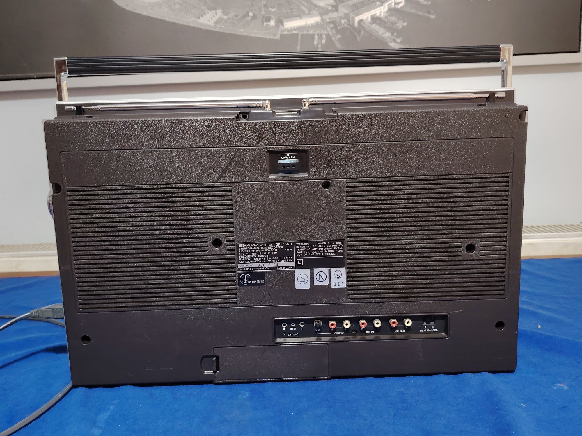 SHARP GF-555 radio casetofon dublu portabil