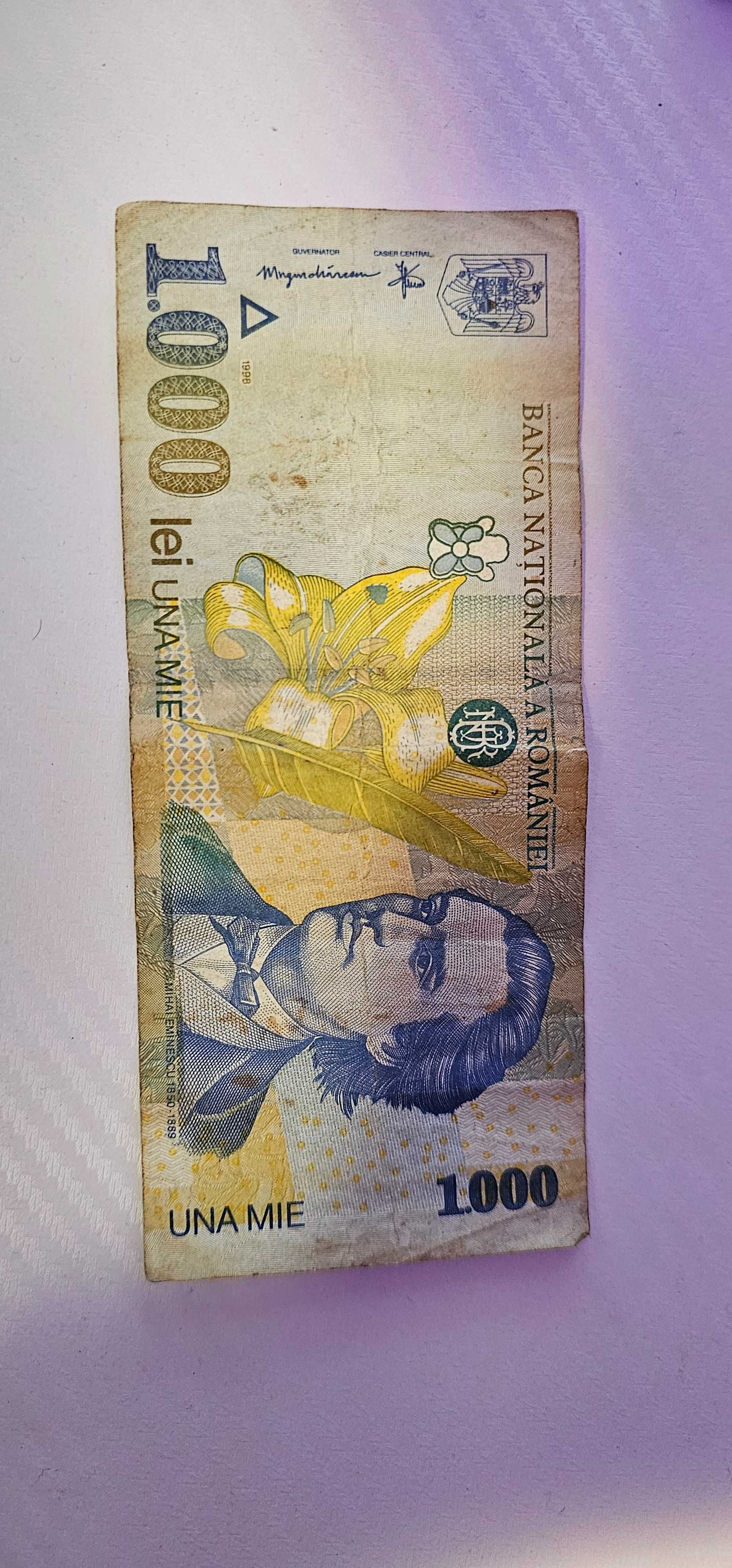 Bancnota 1.000 lei una mie 1998