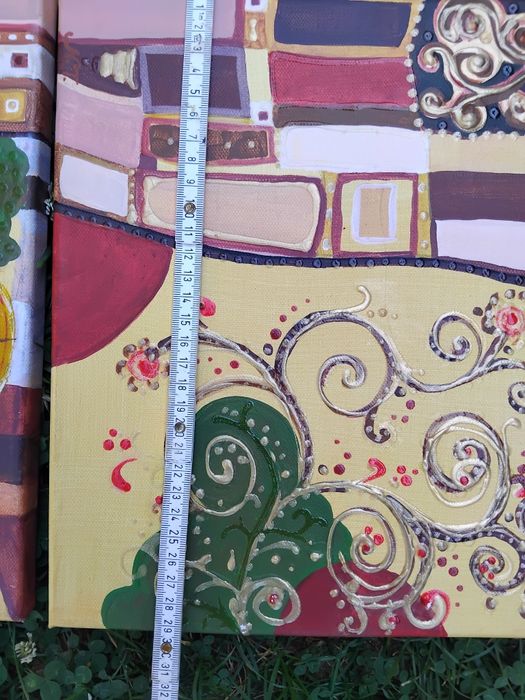 Set 3 tablouri pictate manual