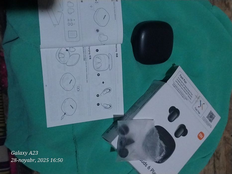 Navushnik Redmi buds play 6 qora rangli