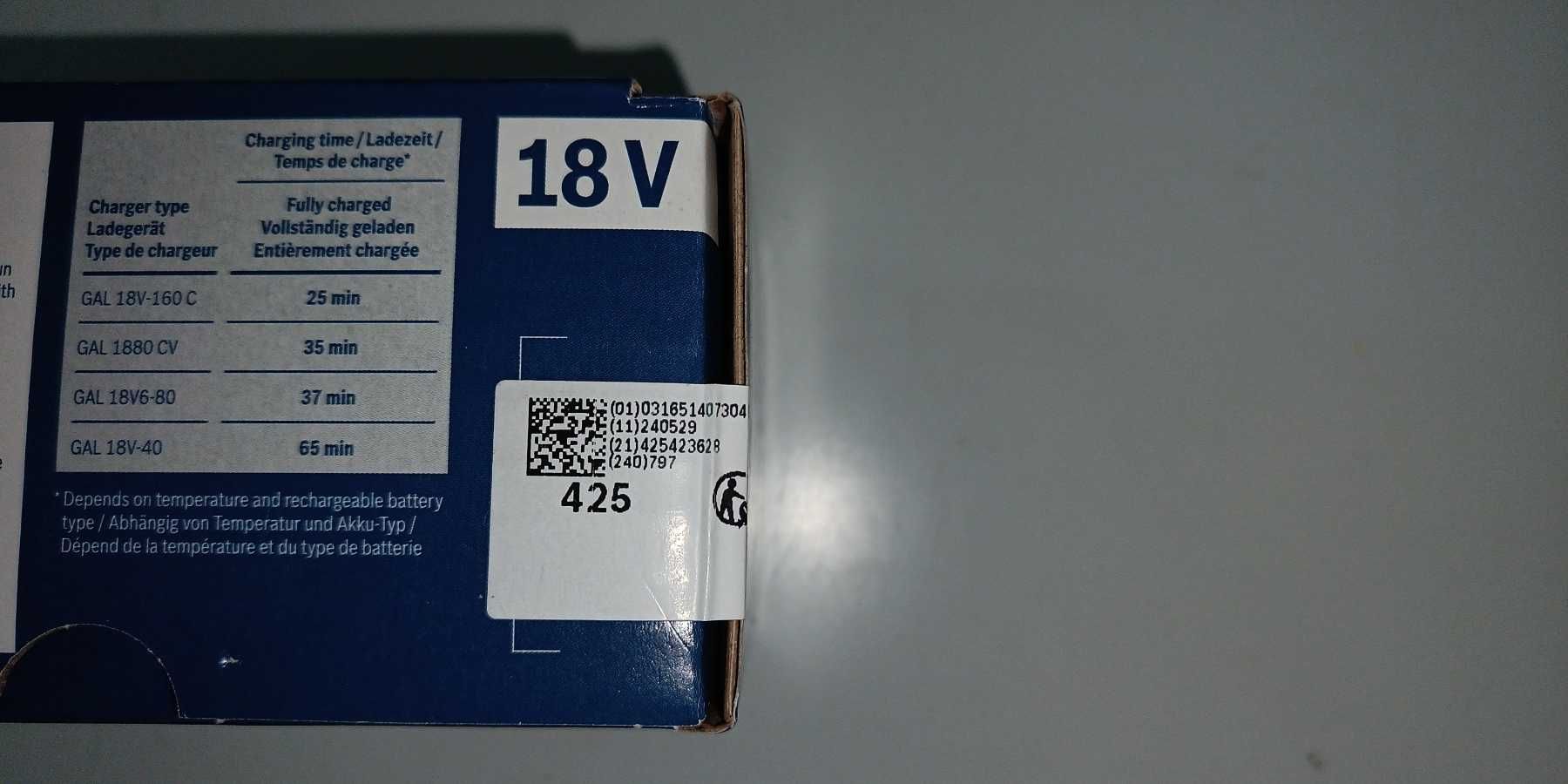 Батерия BOSCH GBA  18V 4A