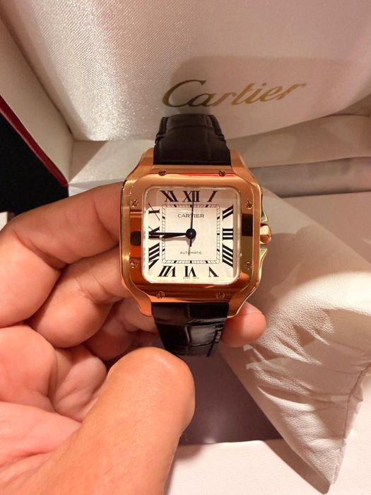 Ceas cartier santos medium gold