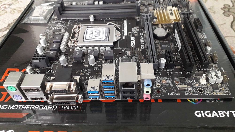 Дъно asus q170 m-c + i5 6500 +gscill 2x8 2666