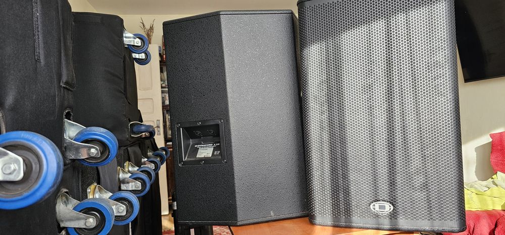 Vând 2 boxe Dynacor   d A 115 +huse si cabluri