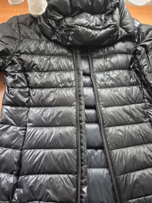 Geaca fete Adidas 38 neagra, puf