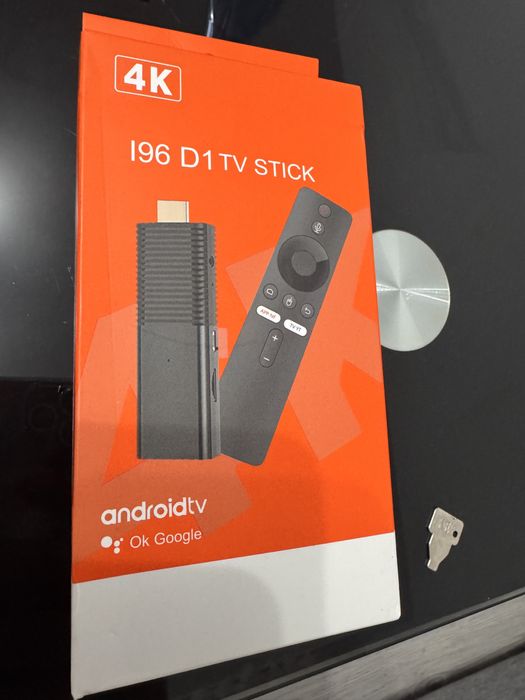 Mediaplayer  TV Stick 4K, Android TV 11, Bluetooth, Wi-Fi, HDMI, Negru