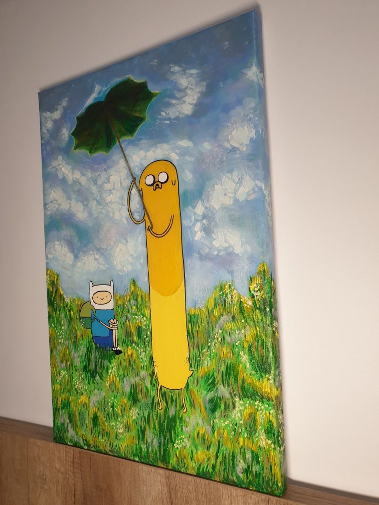 Tablou/pictura ulei Adventure Time 40x60 cm