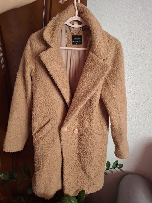 Дамско кафяво палто