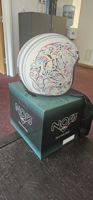 Casca Scuter Open Face NOS NS-1 Freedom Alb Mat marime XXL (63-64cm)