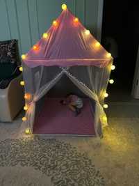 Домик палатка шатер шатёр для детей домик для девочек домик с гирлянда