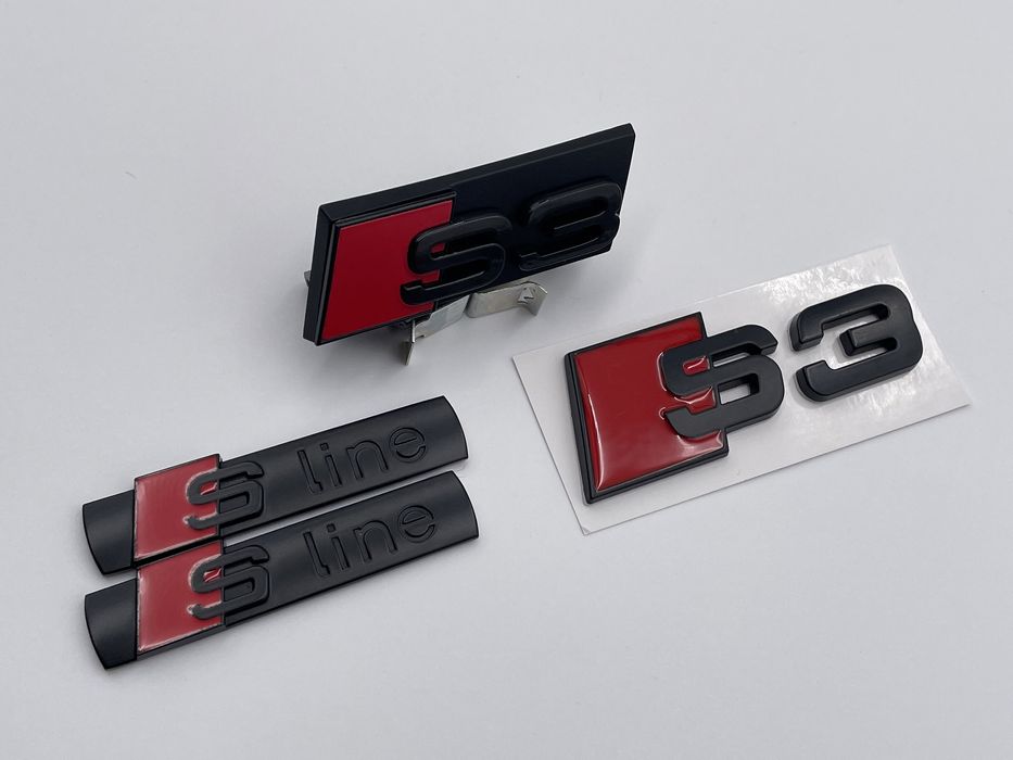 Set Embleme Audi S3 negru