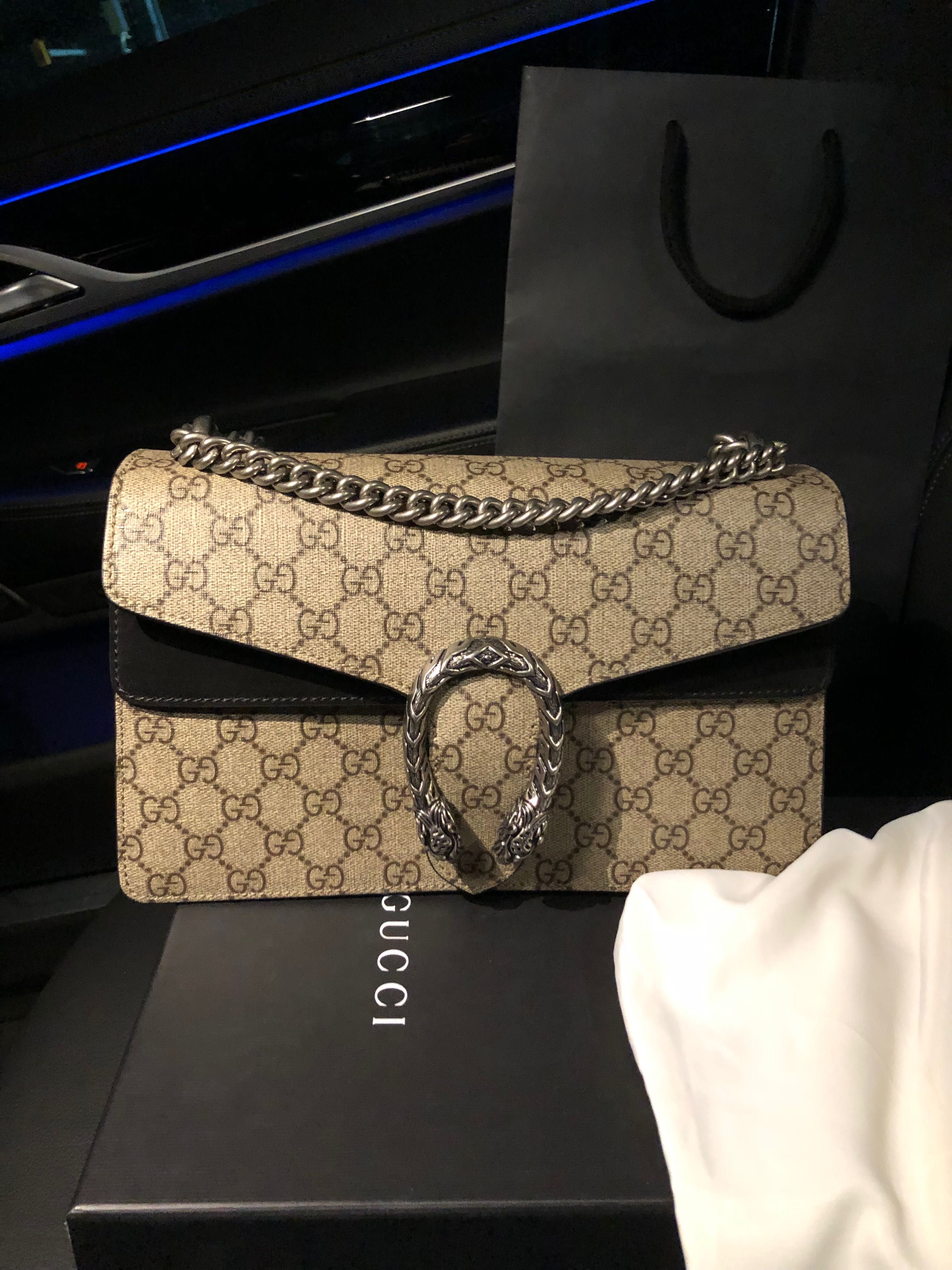 Geanta originala Gucci Dionysus cu factura GG Supreme noua