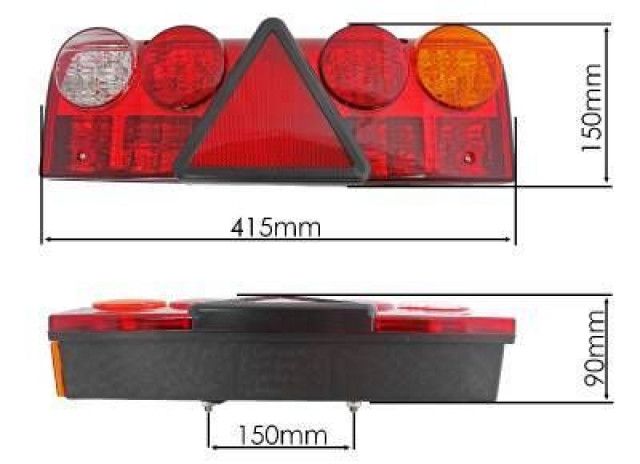 2 бр. стопове за камион 12 -24 в за камион, ремарке диоидни нови