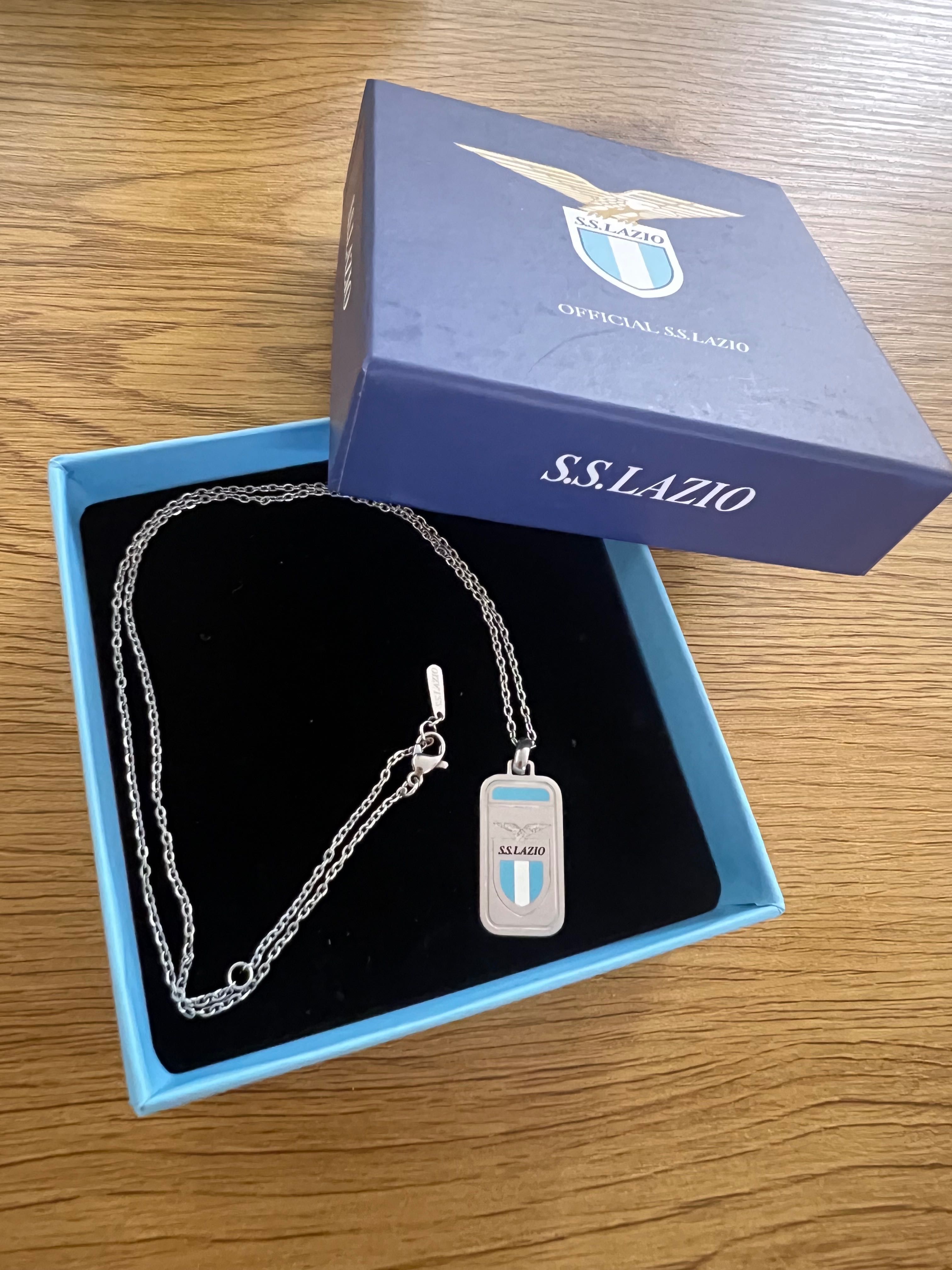 SS LAZIO STEEL NECKLACE with logo on medal