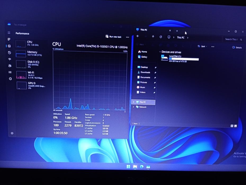 Laptop Acer Aspire 3 Intel i5 1035G1