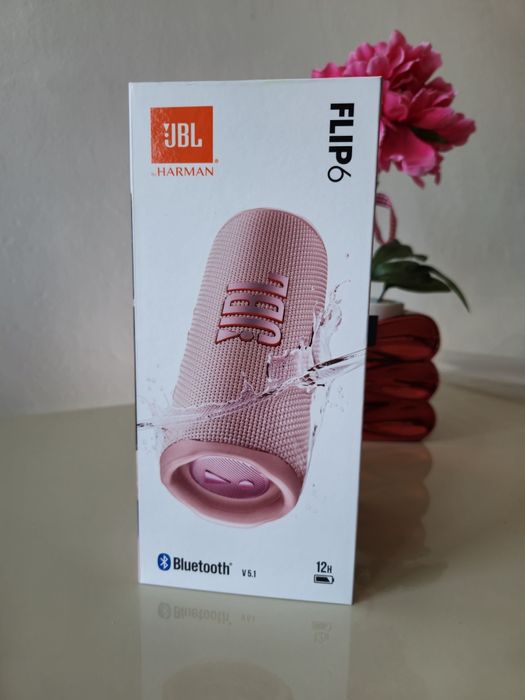 Boxa portabila Bluetooth JBL Flip 6 Roz/Roșu, 30W, Sigilate -Originale