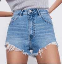 Дънкови къси панталони Zara, 38 размер