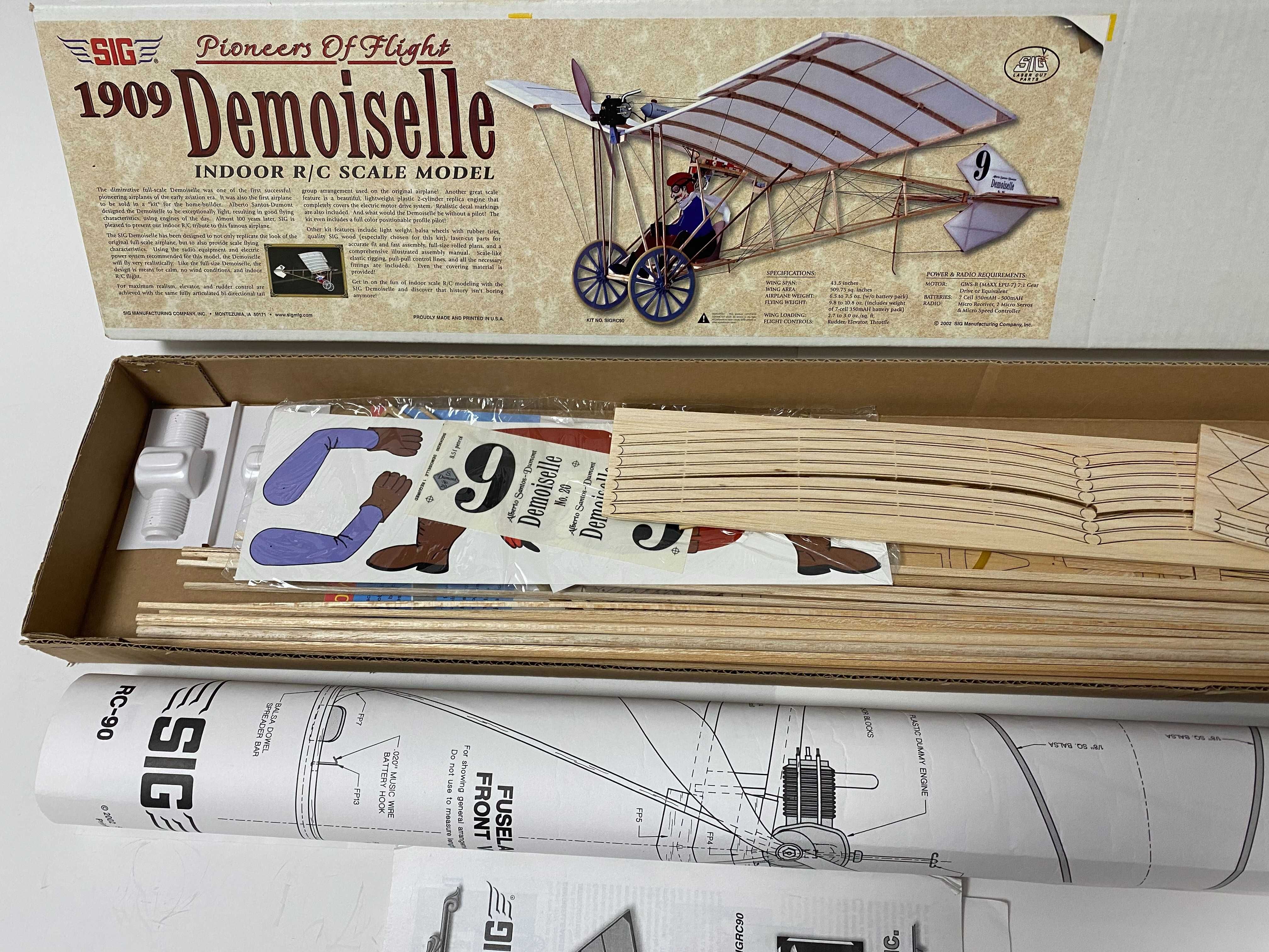 SIG 1909 Demoiselle model avion la scara